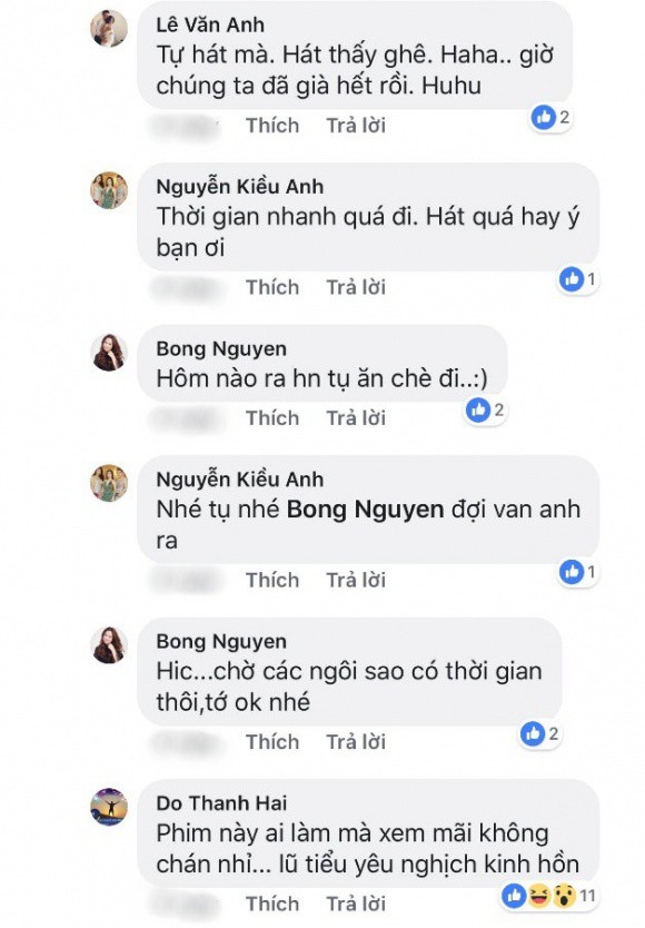 Dàn diễn viên Phía trước là bầu trời hào hứng rủ nhau ăn chè sau khi bộ phim bỗng hot trở lại